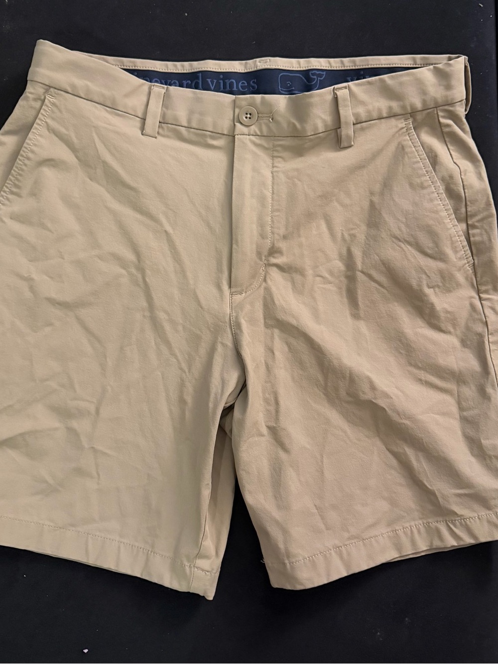 Vineyard Vines Men's Khaki Stretch Performance Shorts